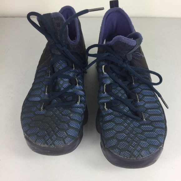 Nike Zoom KD9 GS Youth Big Kids Obsidian//Dark Purple//Navy 855908-450 7Y Wom 8.5